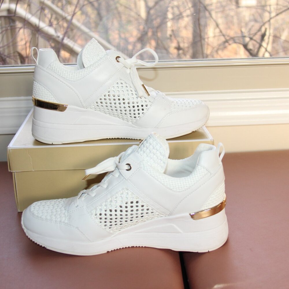 Michael Kors Georgie Trainer Woven Sneaker; Size 11 - Picture 3 of 7